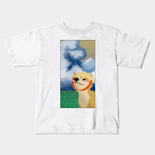 Shiba Great Waves Kids T-Shirt